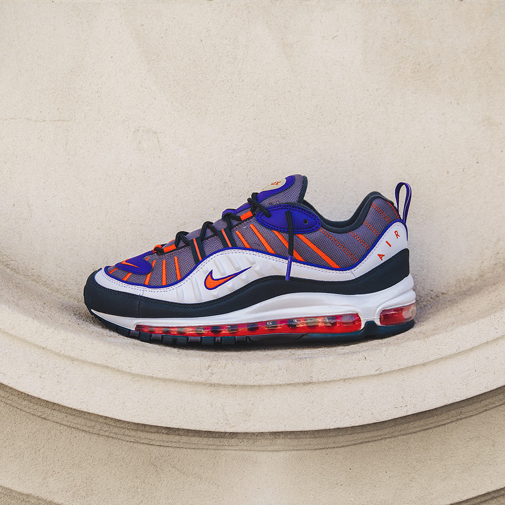 Nike Air Max 98 Gunsmoke Team Orange Now Available Footpatrol Blog