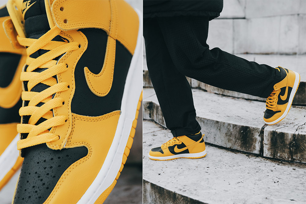 nike dunk high varsity maize